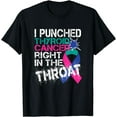 thumbnail image 1 of Thyroid Cancer Survivor Awareness Punched In The Throat Gift T-Shirt, 1 of 4