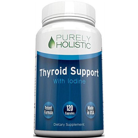 Thyroid Support Supplement 120 Capsules ? 100% MONEY BACK GUARANTEE ? 50% More Than Other Brands - Natural Thyroid Supplement With Iodine - Energy, Metabolism & Focus Formula, Made in US