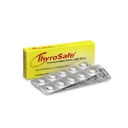 ThyroSafe Potassium Iodide Tablets 65mg USP, 20 Count   Nuclear Radiation Defense for Children & Teens