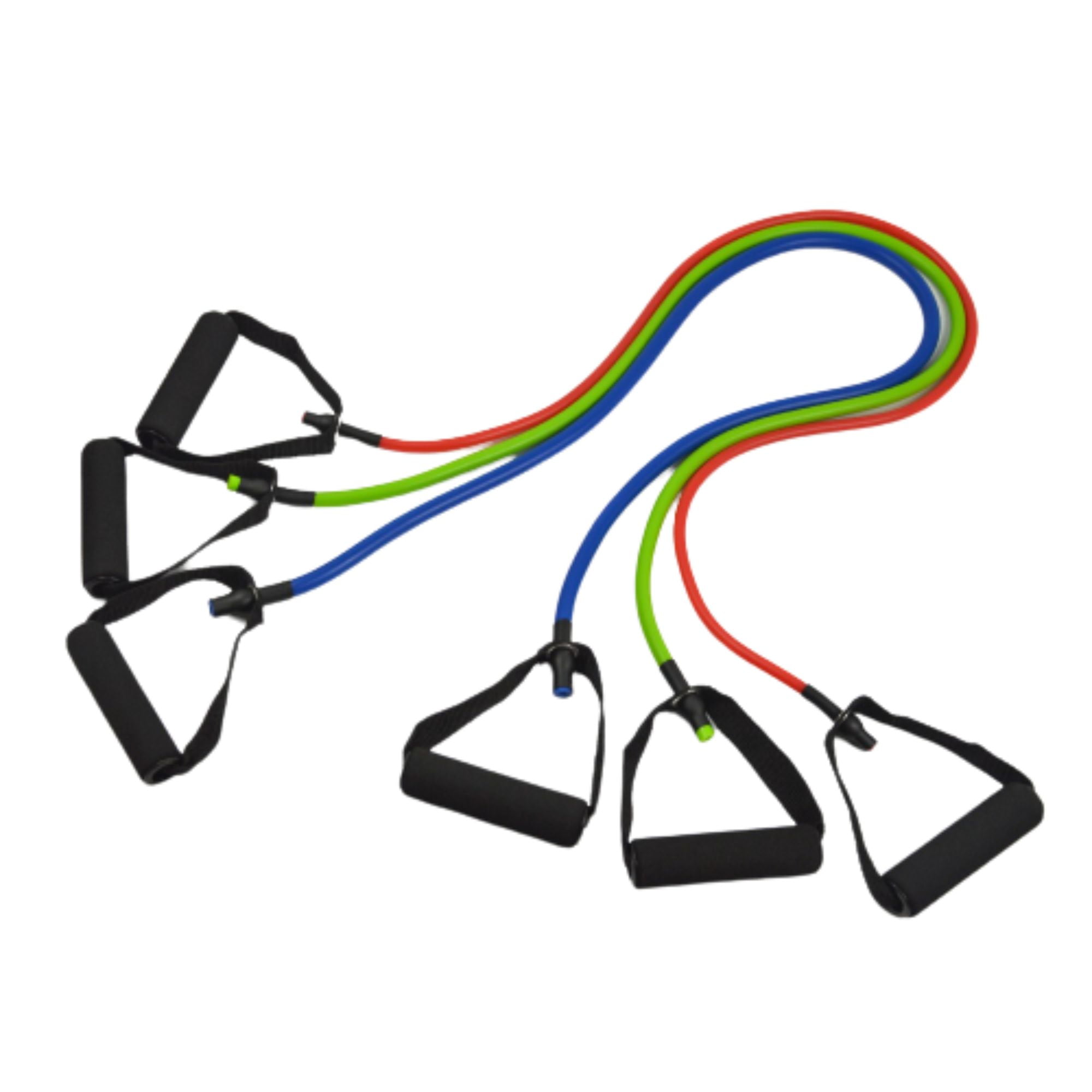 Thysol Resistance Tube Bands Set (with handles): bands with handles / 3-pack (Multicolored)