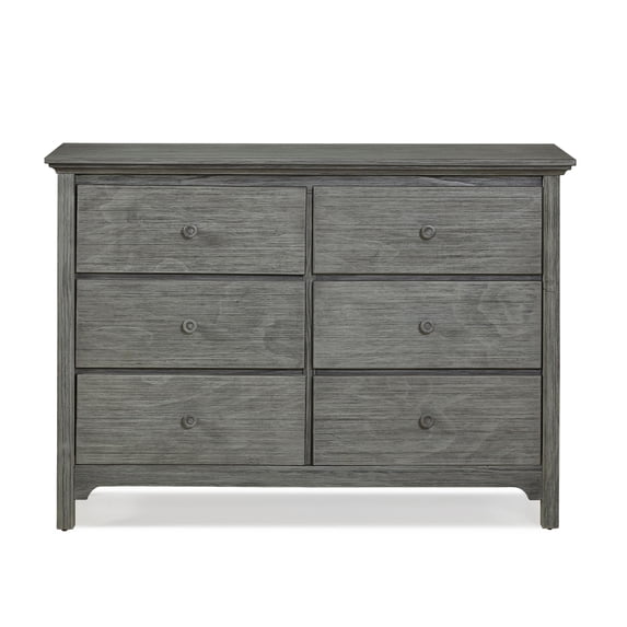 Ti Amo 6 Drawer Double Dresser, Farmhouse Grey