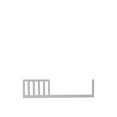 thumbnail image 1 of Ti Amo Toddler Guard Rail - Misty Grey, 1 of 7