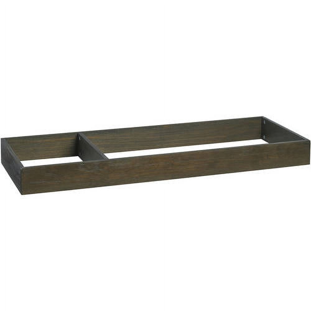 Ti Amo Diaper Changing Table, Wire Brushed Brown Finish