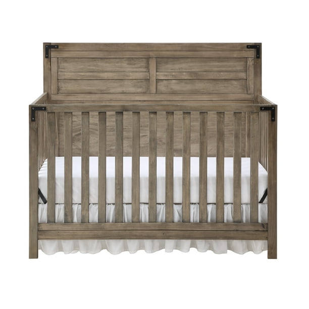 Ti Amo Mila 4in1 Convertible Baby Crib, Rustic Brown