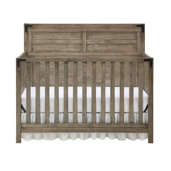 Ti Amo Mila 4-in-1 Convertible Baby Crib, Rustic Brown