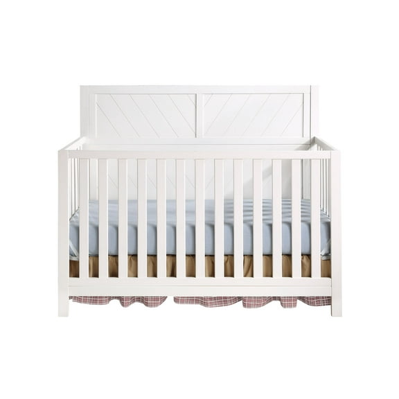 Ti Amo Shiloh 4-in-1 Convertible Baby Crib, Snow White