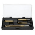 TiCoated Screw Extractor Set 1 2 3 with 8mm Saw Drill Bit for