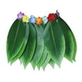 thumbnail image 1 of Ti Leaf Hula Skirt Hawaiian Leaf Skirt Green Grass Skirt for Beach Luau Party Supplies, 1 of 3