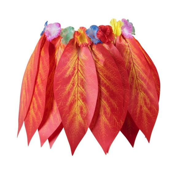 Ti Leaf Hula Skirt Hawaiian Leaf Skirt Green Grass Skirt for Beach Luau Party Supplies