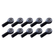 Ti22 Performance 0.5 ID in. x ID 0.625 in. Rod End Aluminum RH Male - Black Thread - Pack of 10