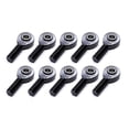 thumbnail image 1 of Ti22 Performance  0.5 in. ID x 0.62 in. Thread Left Hand Male Aluminum Rod End - Black - Pack of 10, 1 of 1