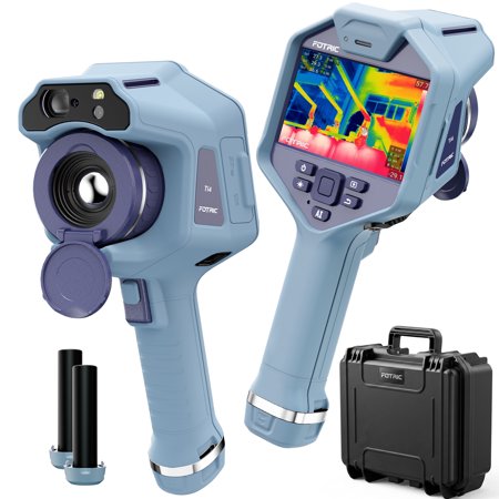 FOTRIC Ti4 TurboFocus Thermal Camera 320x240 Resolution, -4~1202°F, Auto/Manual Focus, 5" Touchscreen, R&D/Electrical/Building/Industrial Inspection