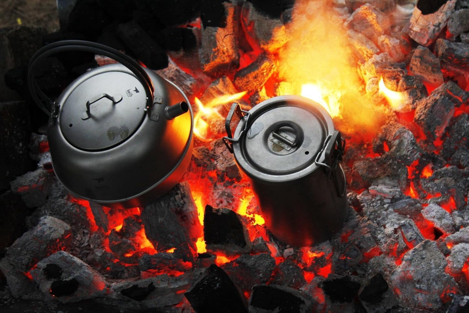 Ti6300 Multifunctional Cooker - Lightweight Outdoor Rice Pot for Camping Hiking