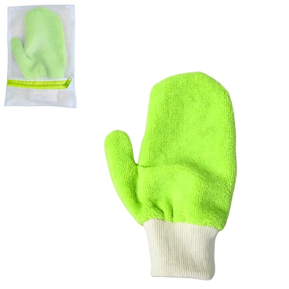 TiCK MiTT Removal Glove for Pets & People - Gently Remove Ticks with Ease - Chemical-Free, Durable, Portable Tick Management Tool for Outdoor Adventures & Daily Use, Green