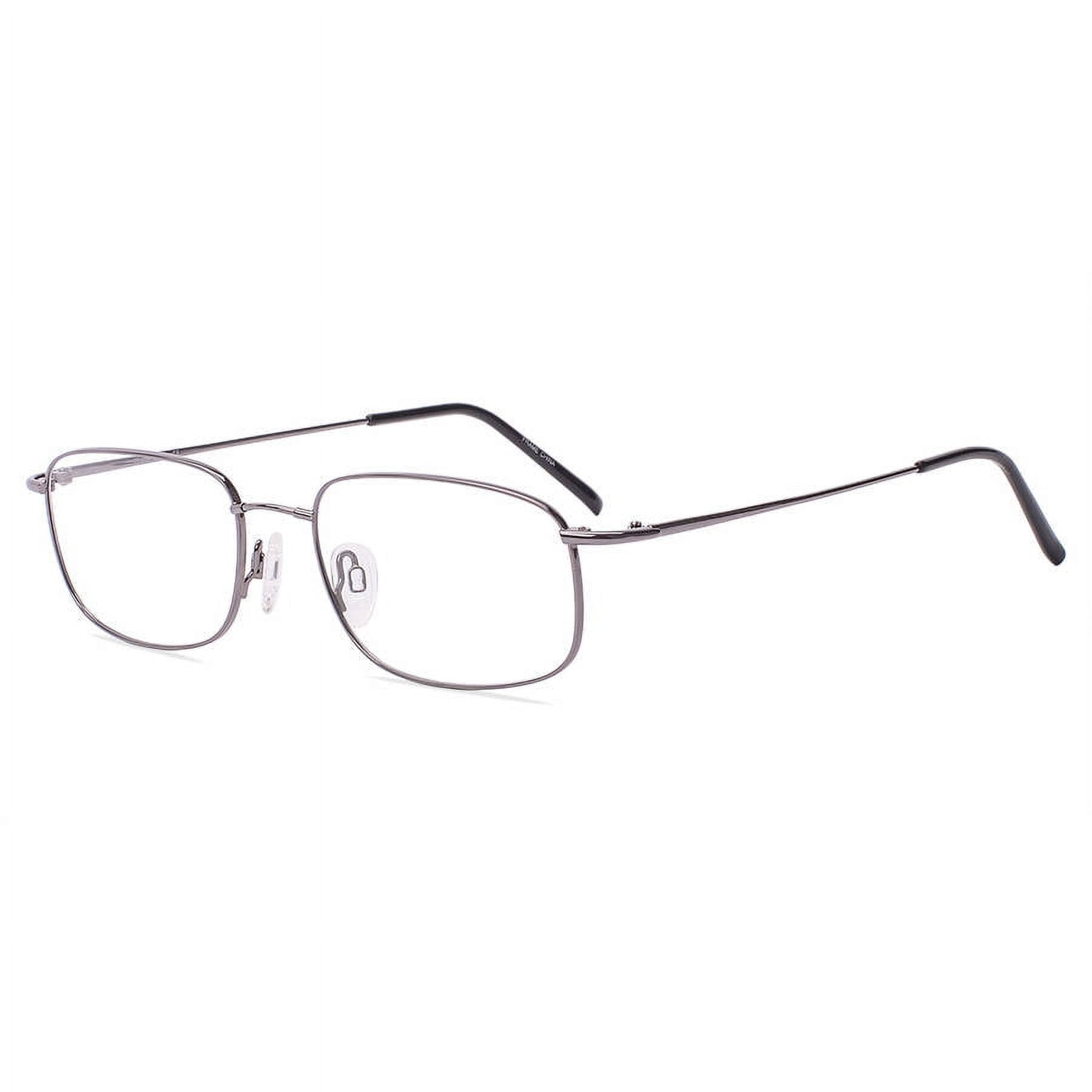 TiFlex Men's Prescription Eyeglasses, T1510, Dark Pewter, 55-18-145 ...