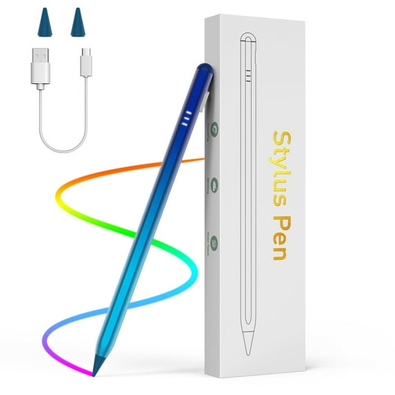 TiMOVO Stylus Pen for iPad Palm Rejection Active Digital Tilt Magnetic Stylus Pencil for iPad 10/9/8/7/6th Generation, iPad Pro 12.9/11,iPad Air 5/4/3,Mini 6/5, Gradient Blue
