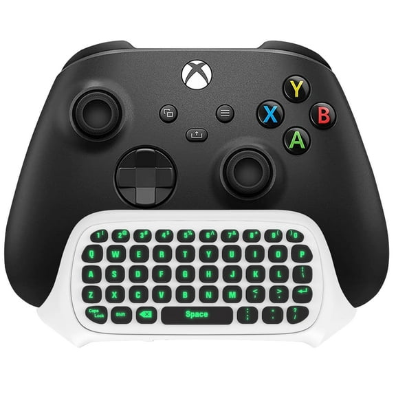 TiMOVO Wireless Controller Keyboard for Xbox One / Elite, Xbox Series X/S, with Headset Audio Jack, 2.4G Receiver Included, Xbox One Game Accessories, White