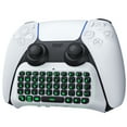 thumbnail image 1 of TiMOVO Wireless Controller Keyboard for PS5, Bluetooth Green Backlight Mini Keypad Chatpad for PS5 Controller Accessories, White, 1 of 9