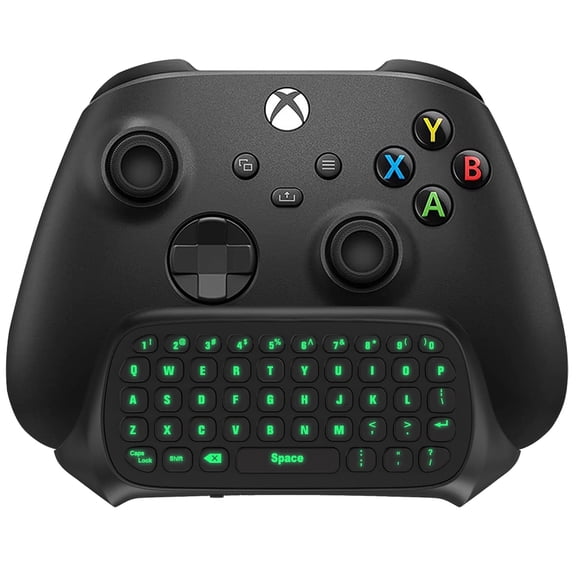 TiMOVO Wireless Keyboard Compatible with Xbox One / Elite, Xbox Series X/S Controller with Headset Audio Jack, 2.4G Receiver Included, Black