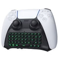 thumbnail image 1 of TiMOVO Wireless Keyboard Compatible with PS5 Controller, Bluetooth Green Backlight Mini Game Keypad Built-in Speaker, Playstation 5 Accessories, Black, 1 of 9