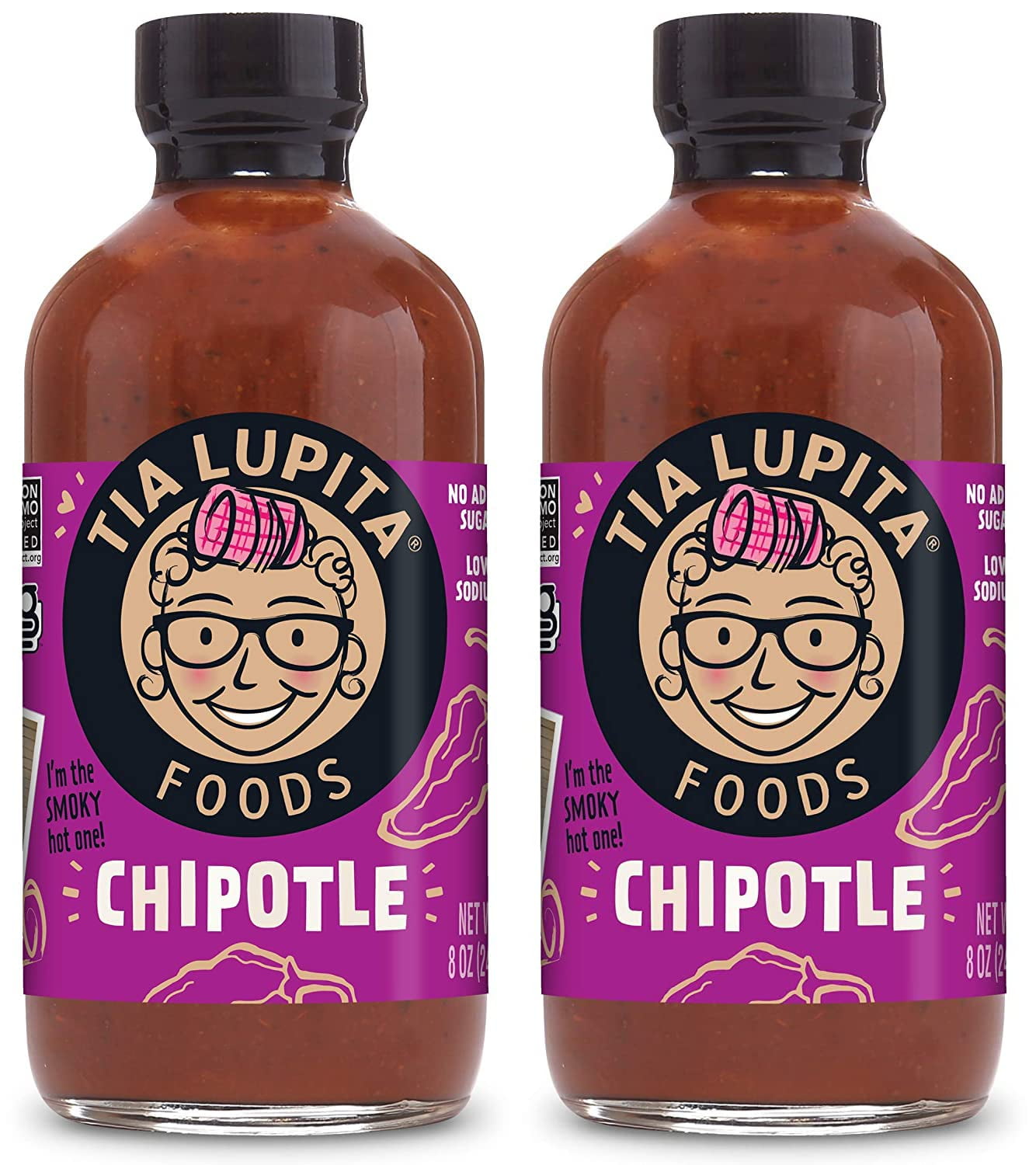 Tia Lupita Foods Chipotle Hot Sauce Keto & Low Sodium with Real