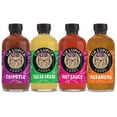 thumbnail image 1 of Tia Lupita Foods Hot Sauce Variety Pack Jalapeño, Salsa Verde, Habanero & Chipotle, 8 Oz 4 Bottles, 1 of 8