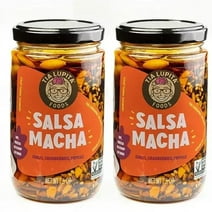 Tia Lupita Foods Salsa Macha Chili Crunch Oil, Cranberry & Chile Morita 2-Pack