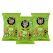 Tia Lupita Tortilla Chips Vegan, Gluten Free Keto Snacks, Sea Salt & Lime 3-Pack
