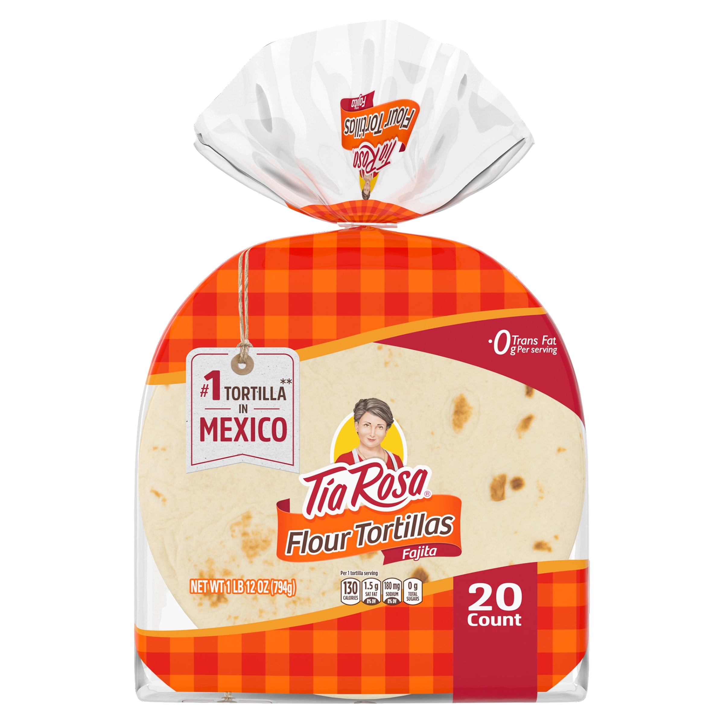 Tia Rosa Flour Tortillas Fajita Size, 20 count