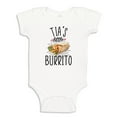 thumbnail image 1 of Tia's Little Burrito Baby Bodysuit One Piece 12 mo White, 1 of 2