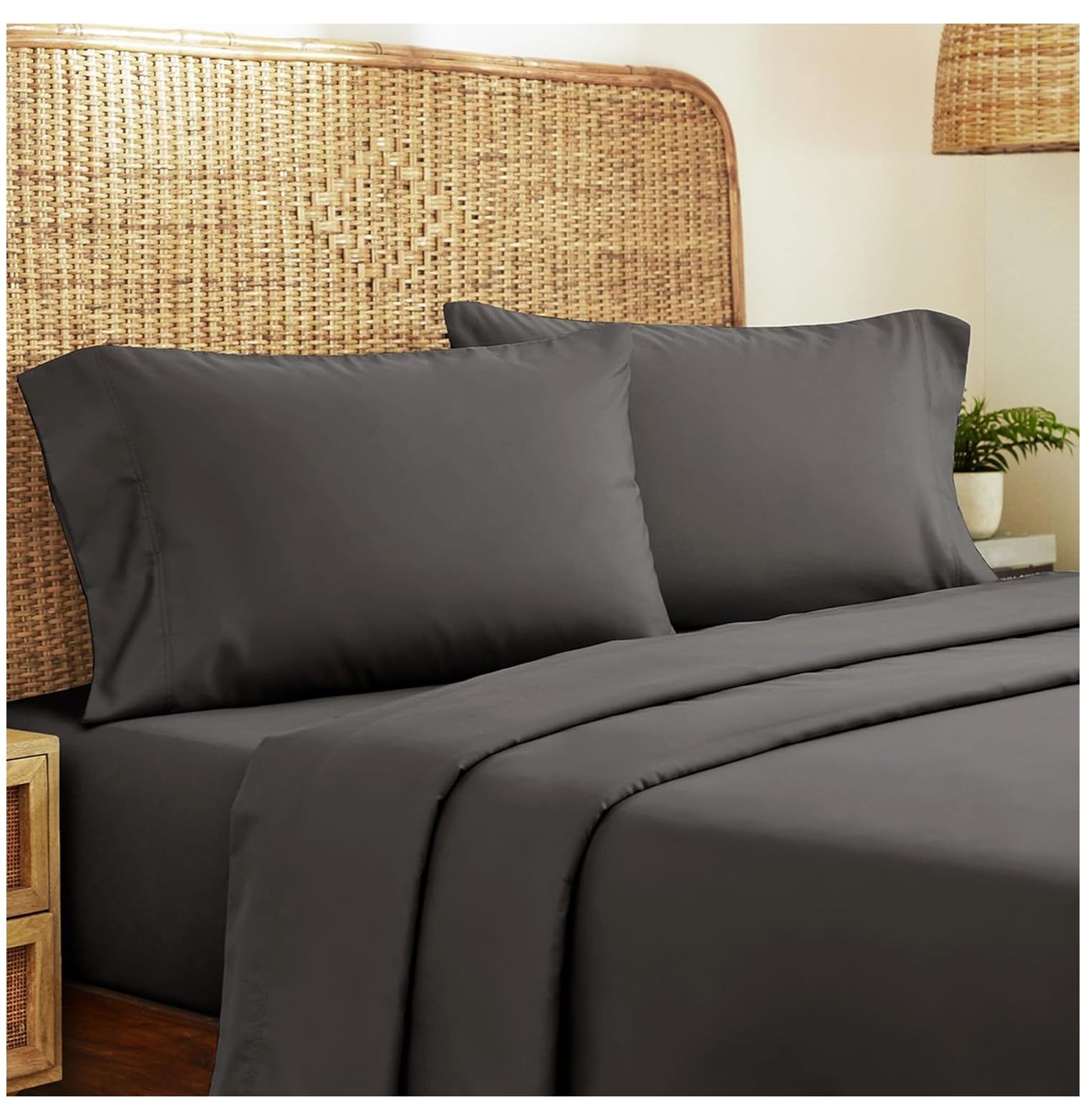 TiaGOC 100 Organic Cotton Sheets for King Size Bed, GOTS Certified