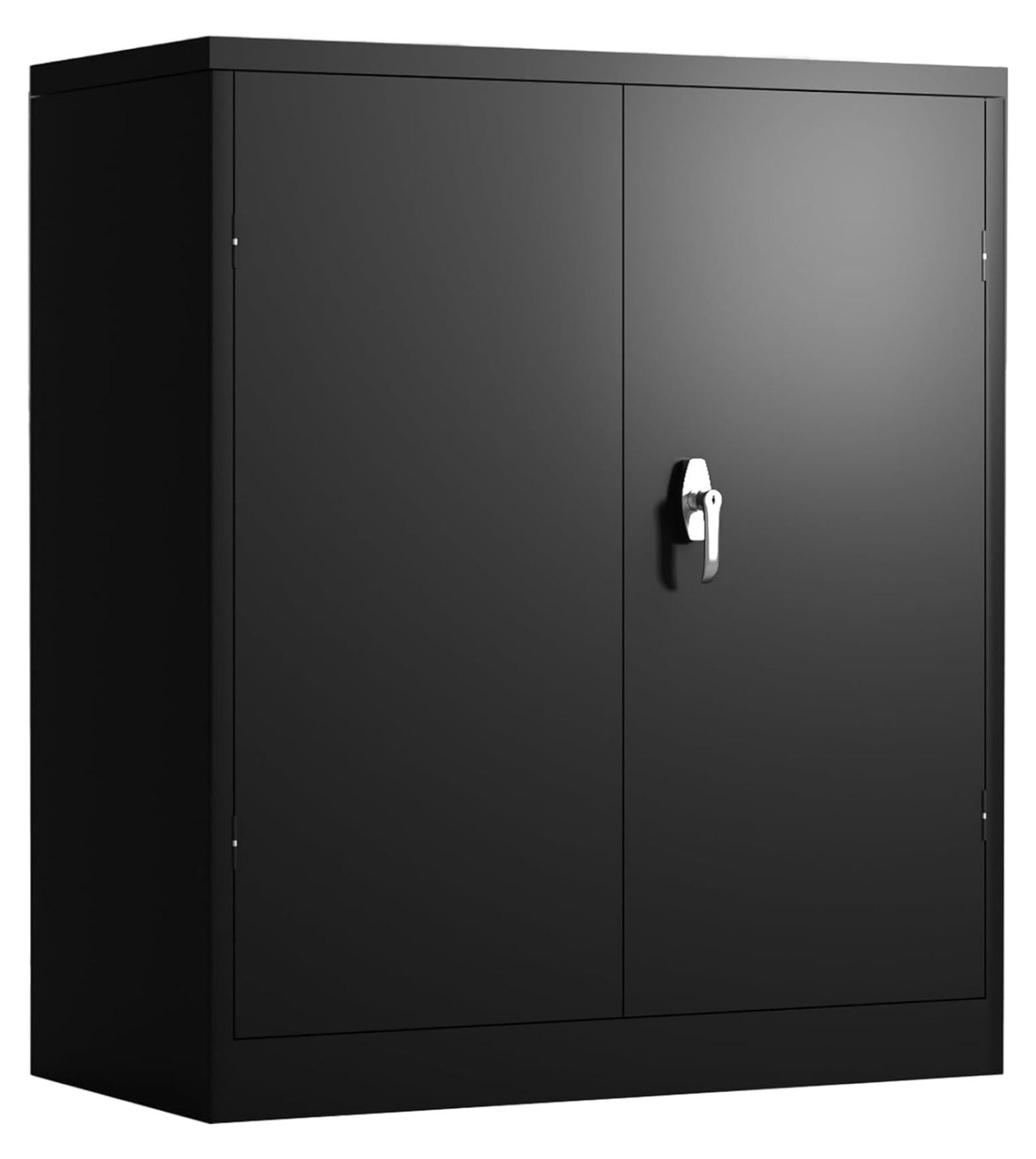 TiaGOC 2 Doors Metal Locking Storage Cabinet,Garage Steel Cupboard with ...