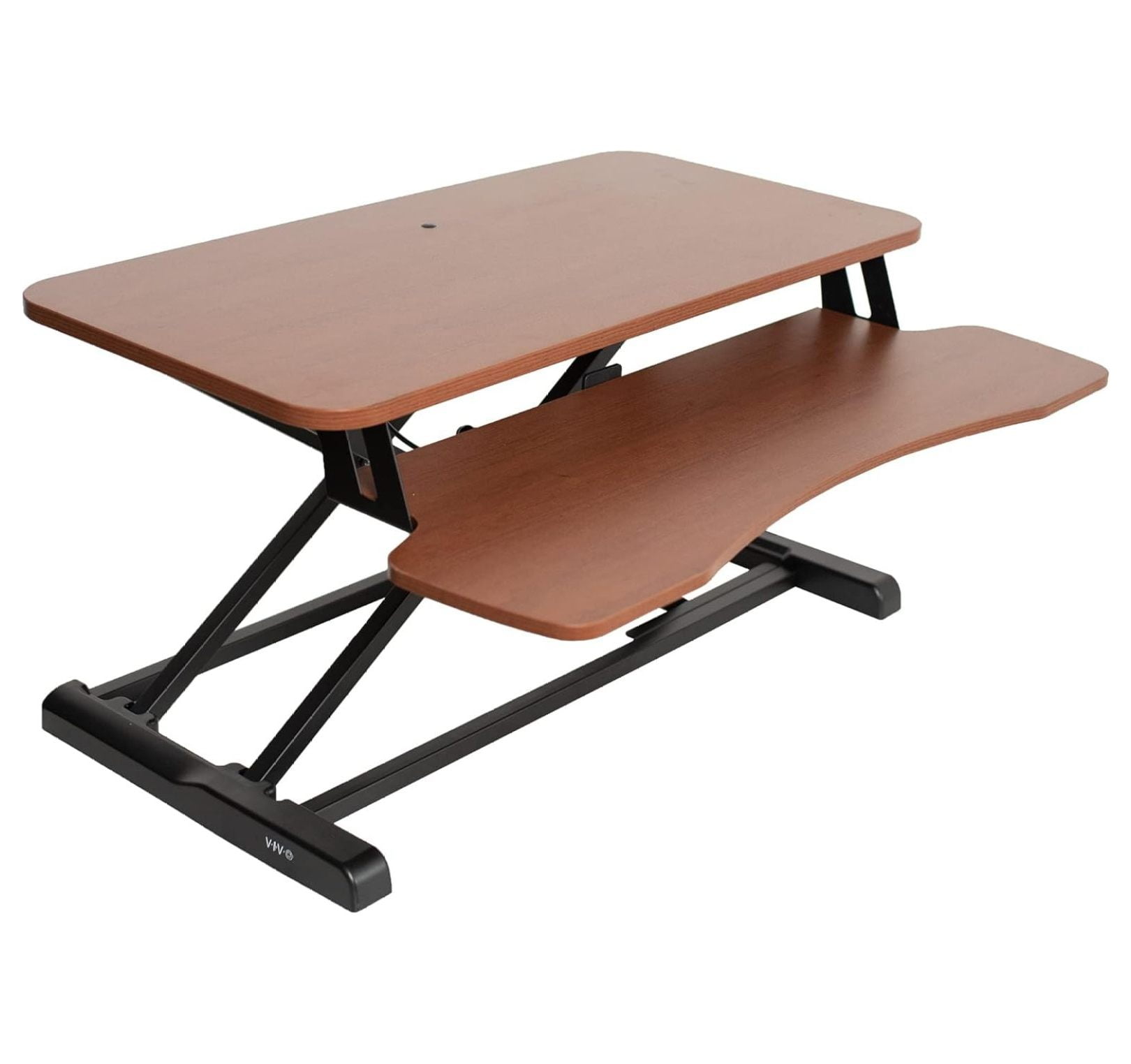 32" Manual Wood Standing Desk Converter with Keyboard Tray