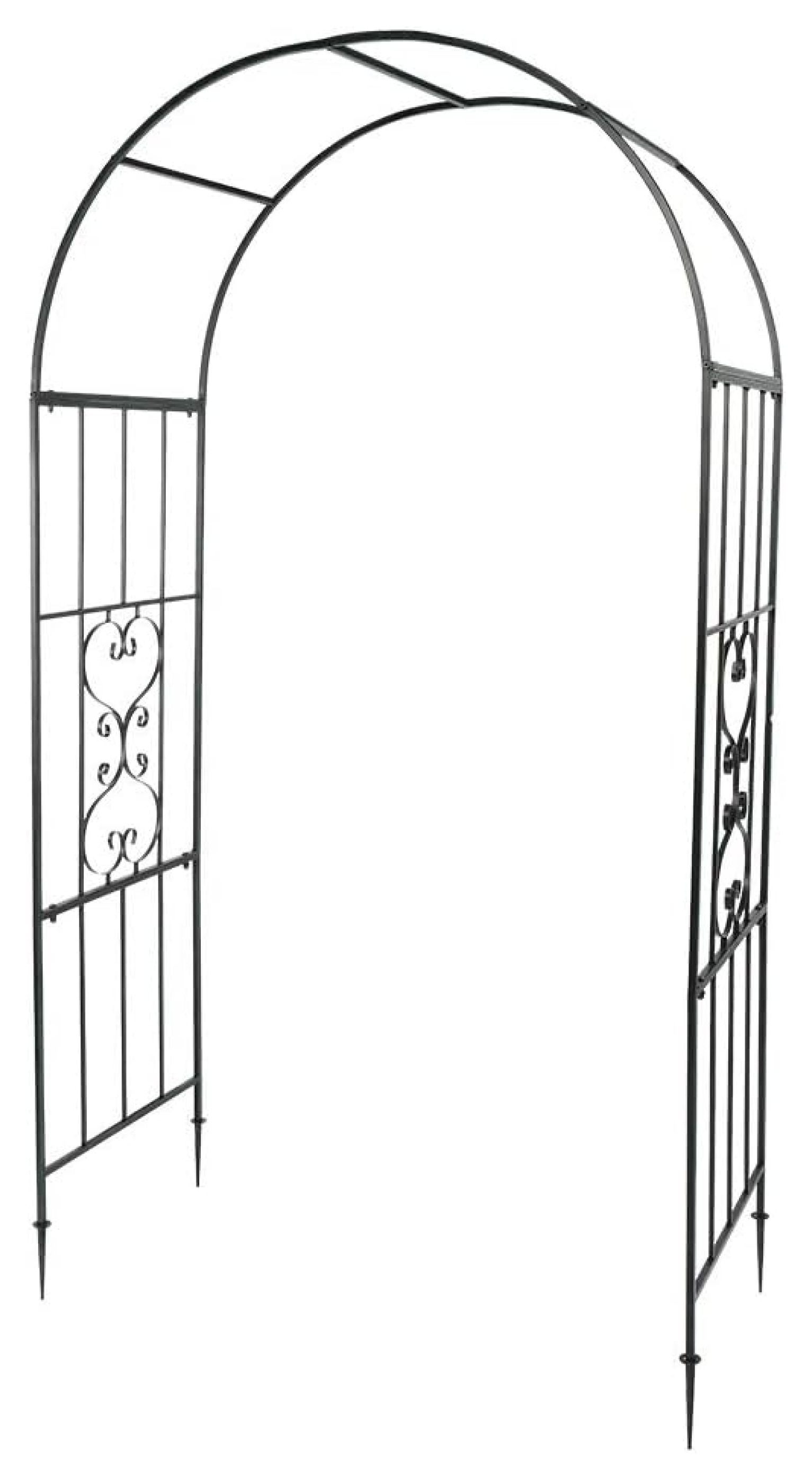 TiaGOC 7.3FT Garden Arch Arbor, Heavy Duty Metal Arbour Archway