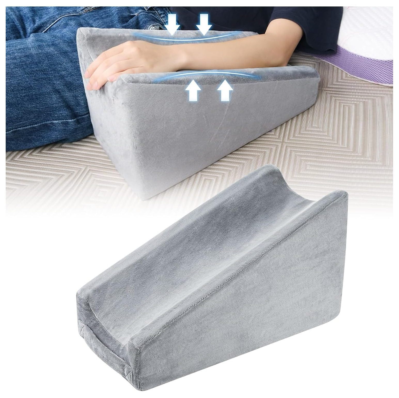 TiaGOC Arm Elevator Pillow, Soft Foam Elbow Support Pillow for Bed