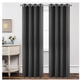 thumbnail image 1 of TiaGOC Blackout Curtains 96 Inch Length 2 Panels Set, Thermal Insulated 95 Long Curtains& Drapes 2 Burg, Room Darkening Grommet Curtains for Living Room Bedroom Window (W52 x L95 Inch, Dark Grey), 1 of 8