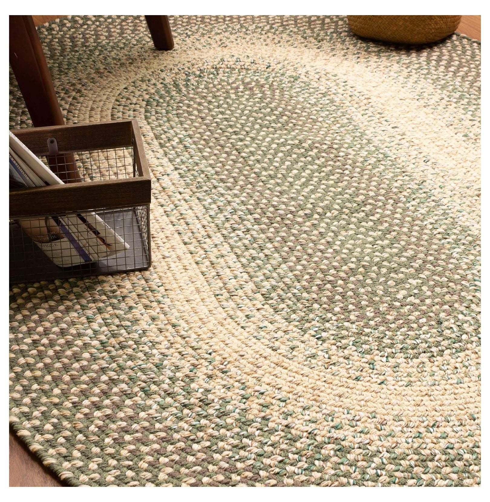 TiaGOC Braided Rugs Farmhouse Kitchen Rug - Ridgewood Braided Rug for ...