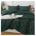 thumbnail image 1 of TiaGOC Comforter King Size Set Dark Emerald Green, 3 Pieces Tufted Vintage Solid Forest Green Bedding Comforter Sets, Fluffy Bed Set (104x90In Comforter & 2 Pillowcases), 1 of 8