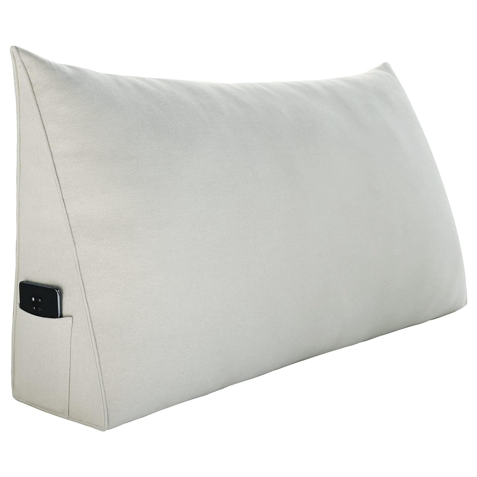 TiaGOC Daybed Pillow Cotton Linen Headboard Pillow no Buttons Large