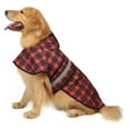 thumbnail image 1 of TiaGOC Dog Raincoat Hooded Slicker Poncho for Small to X-Large Dogs and Puppies Plaid - L, 1 of 7