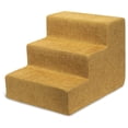thumbnail image 1 of TiaGOC Dog Stairs for Small Dogs & Cats, Foam Pet Steps Portable Ramp for Couch Sofa and High Bed Non-Slip Balanced Indoor Step Support, Paw Safe No Assembly - Mustard, 3-Step, 1 of 6