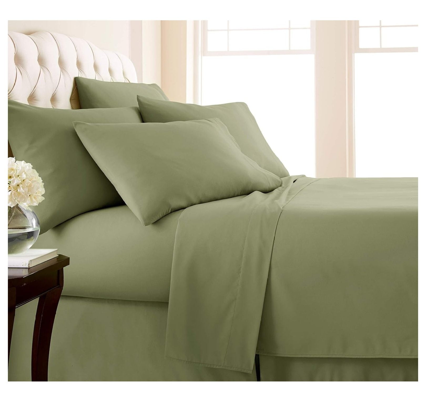 TiaGOC Extra Deep Pocket King Size Sheets Set, 6Piece Soft Microfiber