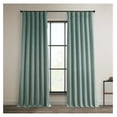thumbnail image 1 of TiaGOC Faux Linen Room Darkening Curtains - 108 Inches Long Luxury Linen Curtains for Bedroom & Living Room (1 Panel), 50W X 108L, Sea Thistle, 1 of 7