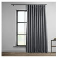 thumbnail image 1 of TiaGOC Faux Linen Room Darkening Curtains - 84 Inches Long Extra Wide Luxury Linen Curtains for Bedroom & Living Room (1 Panel), 100W X 84L, Dark Gravel, 1 of 9