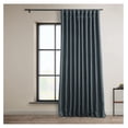 thumbnail image 1 of TiaGOC Faux Linen Room Darkening Curtains - 96 Inches Long Extra Wide Luxury Linen Curtains for Bedroom & Living Room (1 Panel), 100W X 96L, Reverie Blue, 1 of 9