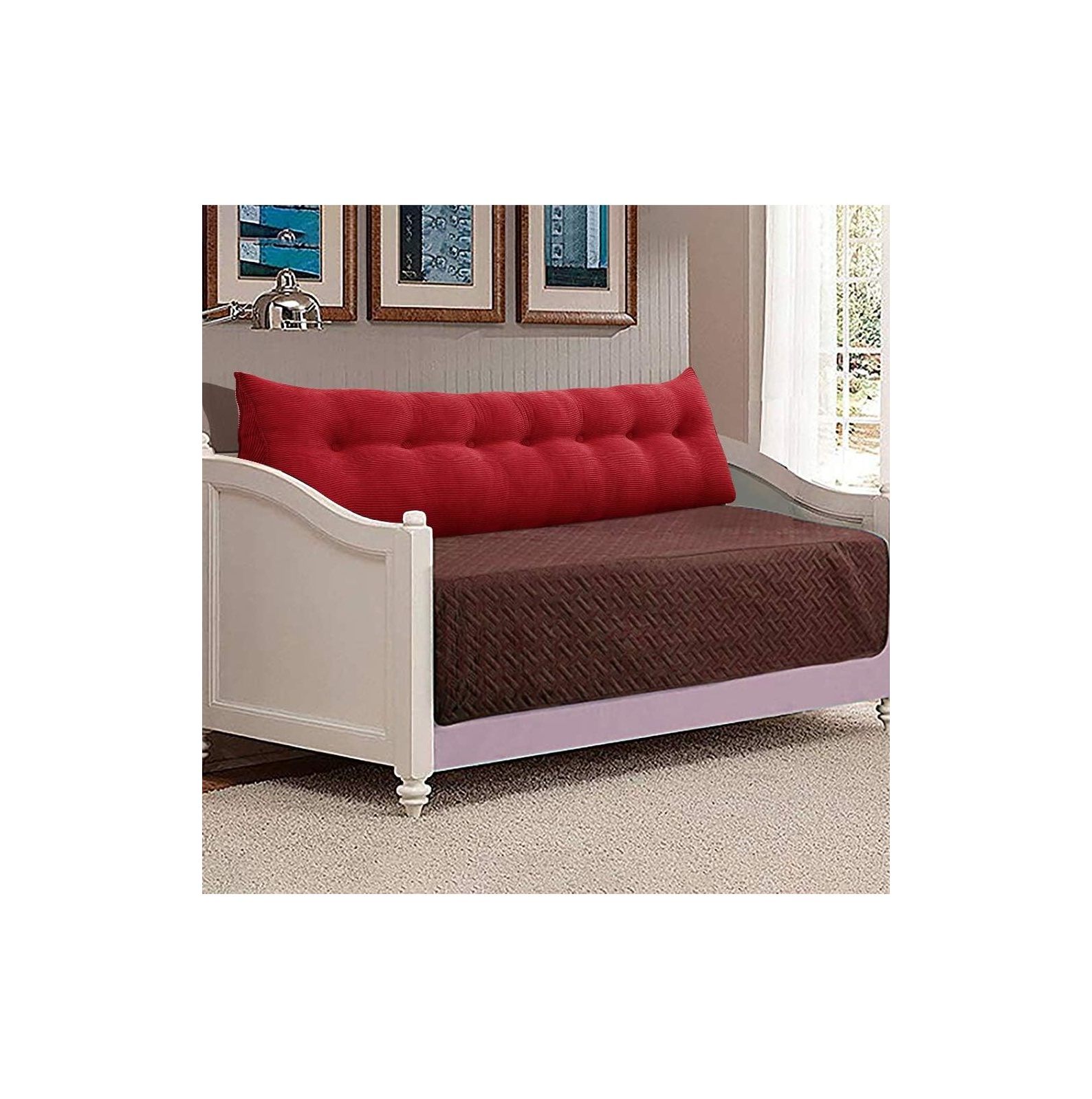 TiaGOC Headboard Wedge Pillow Triangular Bolster Pillows for Daybed