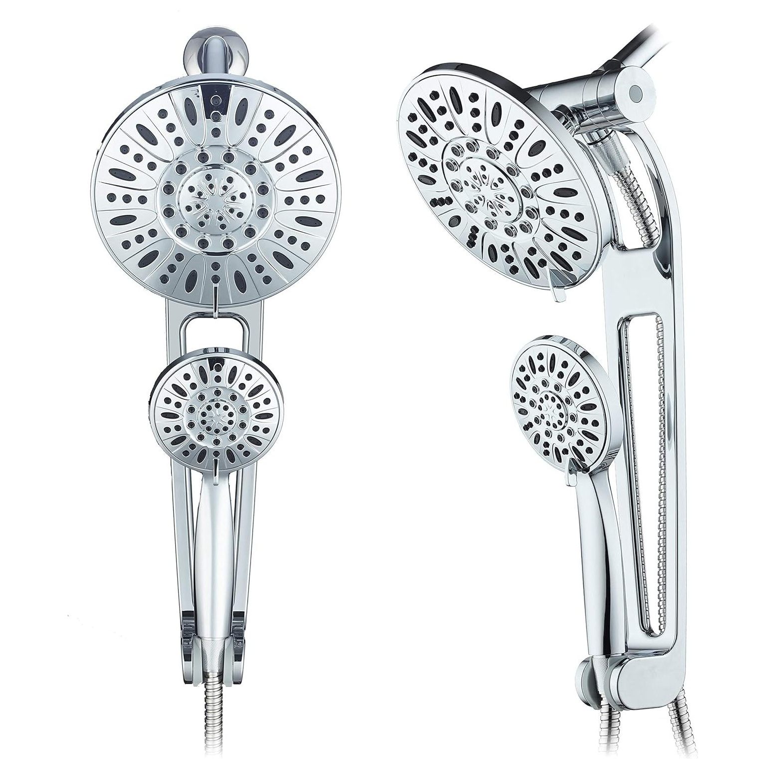 TiaGOC HighPressure 48mode 3way Shower Spa Combo with Adjustable 18" Extension Arm for Easy