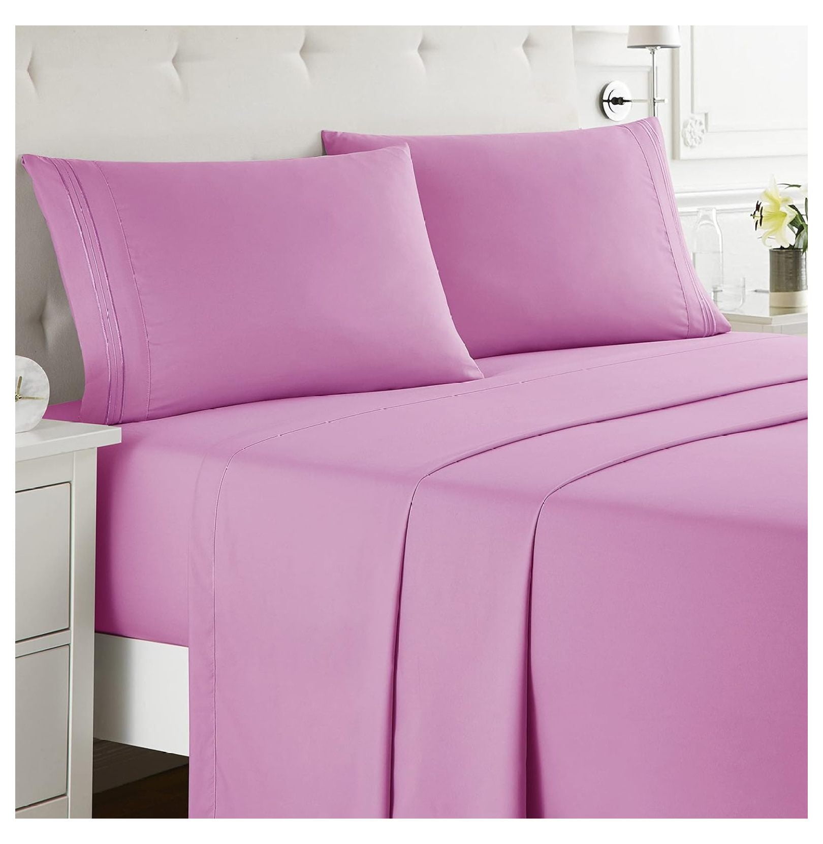TiaGOC King Size Sheets Set - 4 Piece King Sheets, Bed Sheets for King