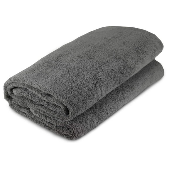 TiaGOC Luxury Hotel & Spa Towel Turkish Cotton Oversized Bath Sheets - Gray - (40x80 inches, Set of 1)