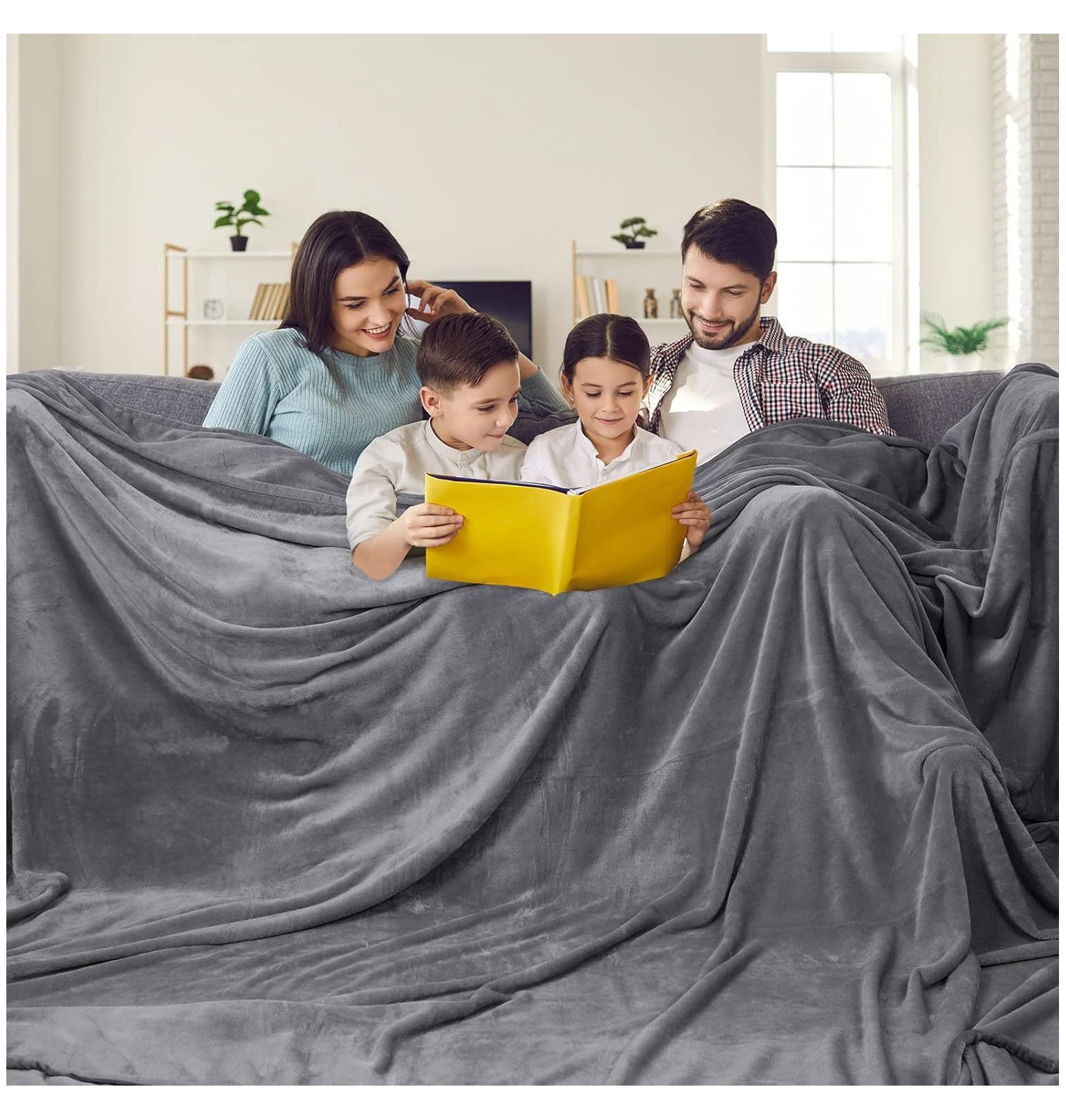 TiaGOC Oversized King Fleece Blanket 120 x120
